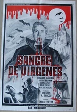 BLOOD OF THE VIRGINS Vampire Sexploitation 1SH MOVIE POSTER Sangre De Virgenes