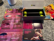 Zumba Fitness 2 libbre bastoncini tonificanti allenamento DVD set zone bersaglio kit completo