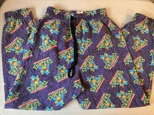 Vintage 90s Child Teenage Mutant Ninja Turtles TMNT Cotton Cuffed Joggers USA