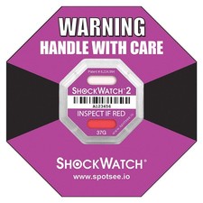 SHOCKWATCH 49000K G-Force Indicator Label,37G,PK50 55JF97