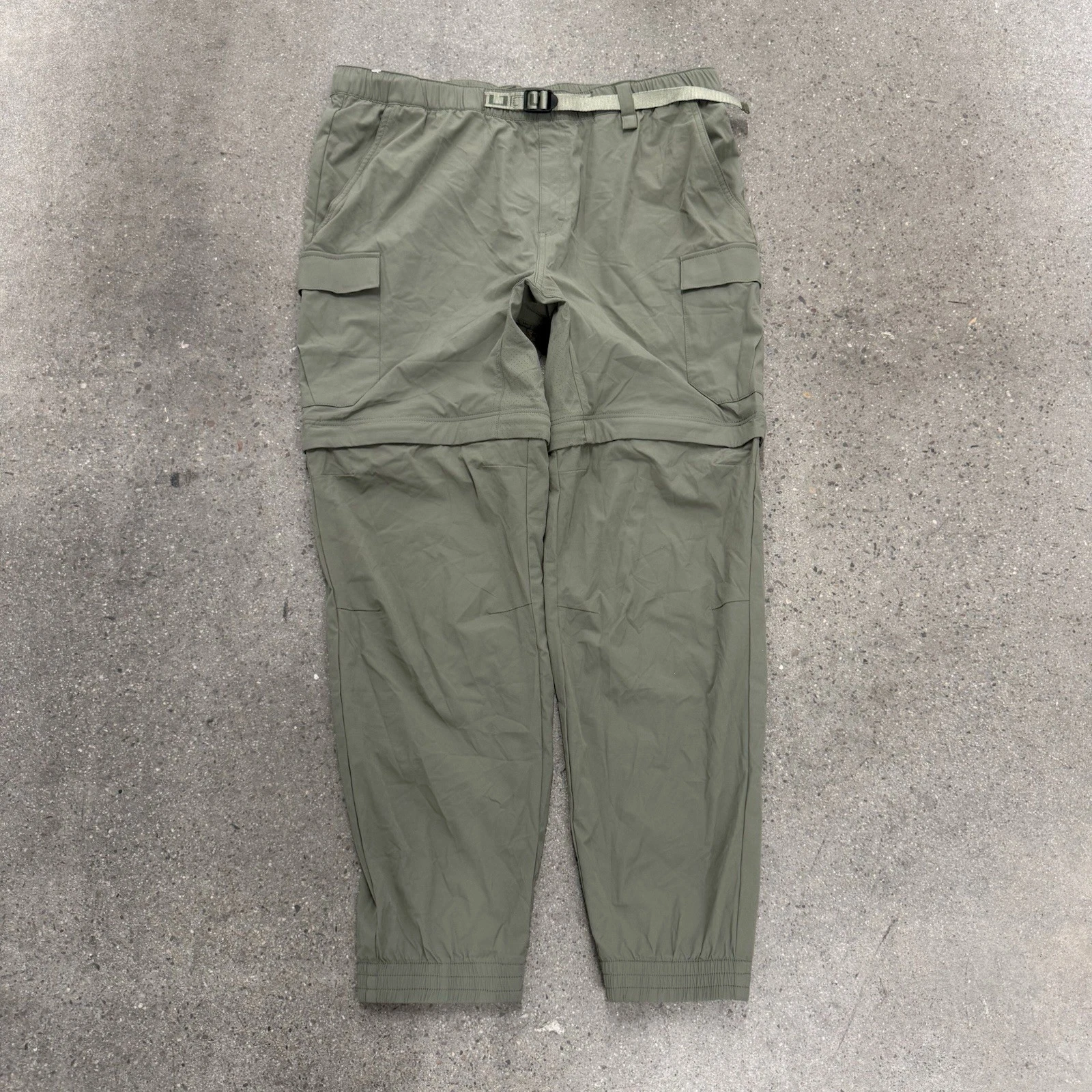 Huk Men's Fishing Performance Cargo Pants Green Size Large