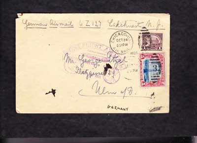 KAPPYS US #572 & C11 ON 1928 LZ127 FLIGHT ZEPPELIN FLIGHT COVER TO GERMANY  C320