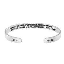 Inspirational Unique Bangle Bracelet for Daughter