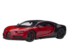 AUTOart 1/18 Bugatti Chiron Sport 2019 Red Carbon Black Diecast Model