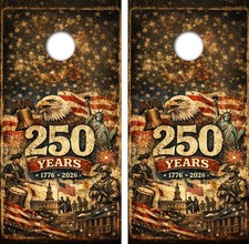 Americas 250 Anniversary Cornhole Board Wrap LAMINATED Decal Vinyl Sticker 5032