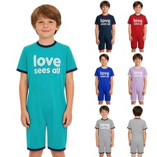 Kids Leotard Biketard Bodysuit Nightwear Overalls Home Wear Romper Playwear