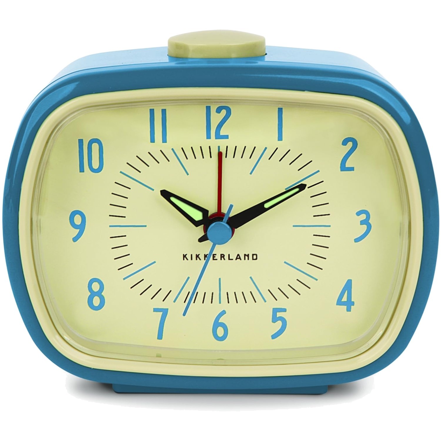 Retro Alarm Clock - Vintage Blue Decor