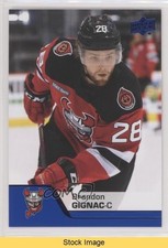 2020-21 Upper Deck AHL Blue Brandon Gignac #46 READ 8tn