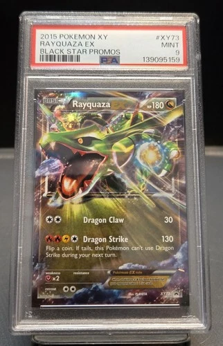 2015 POKEMON XY BLACK STAR PROMOS #XY73 RAYQUAZA EX PSA 9