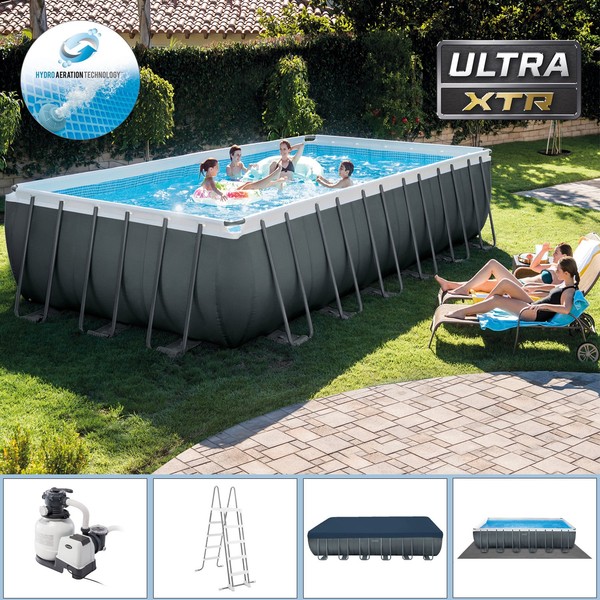 Intex Frame Pool Set Ultra Quadra Xtr 732 X 366 X 132Cm Gartenpool Schwimmbecken-image