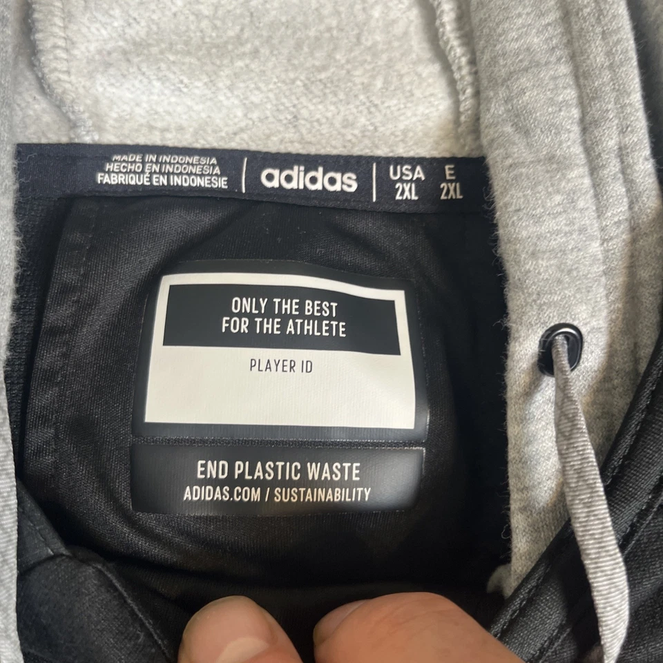 Calgary Flames Blasty Mens Jersey Hoodie 2XL Logo Black Aeroready - Image 4 of 4