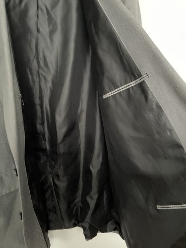 Geoffrey Beene Mens Suit Jacket Size 60 L Grey VGC - Picture 11 of 13