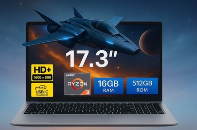 Difinity 17,3'' Notebook | Ryzen 3 3,5GHz | 16GB RAM | 512GB M.2 SSD | Win 11 Pro
