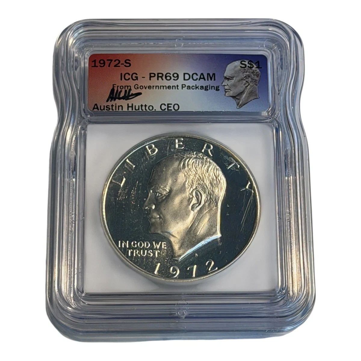 アメリカ　銀貨 フルーフ　1973-S アイゼンハワーダラーPR69 PCGS Silver PR 69 Graded 1973 Eisenhower Dollars (1971-1978) for sale