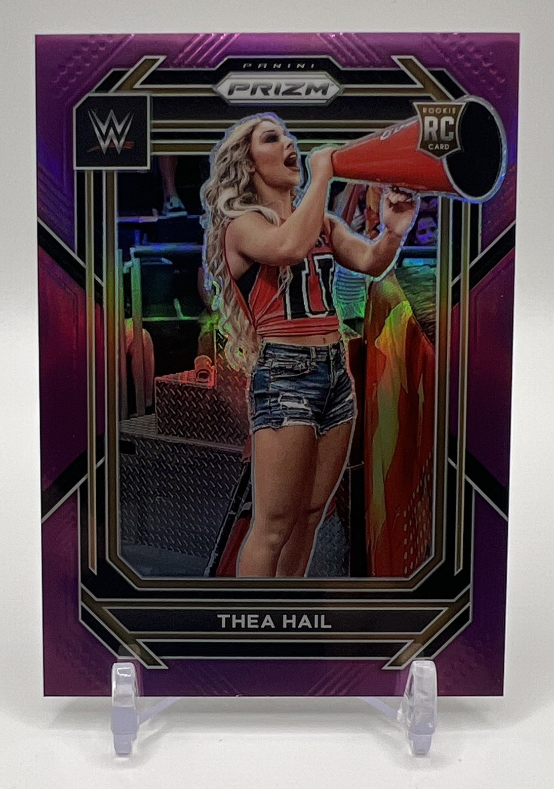 2023 Panini Prizm WWE Purple Prizm /149 Thea Hail #122 RC NXT