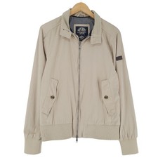 Superdry Veste Décontractée Hommes Coton Mélange Extensible Beige Gi1 Taille L