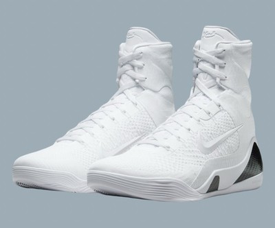 Nike Kobe IX 9 Elite High Protro Halo Triple White FZ7335-100 sz 8