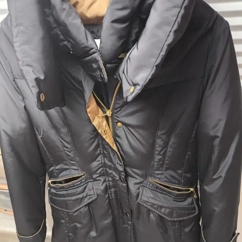 Women's Down Padding Jacket - Deep Navy with Gold… - image 5