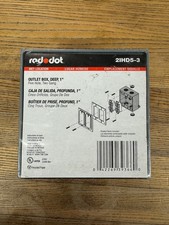 Lot of 9 Dot, 5 Hole, Weatherproof 2 Gang Outlet Box, 1" Deep 2IHD5-3 BRAND NEW