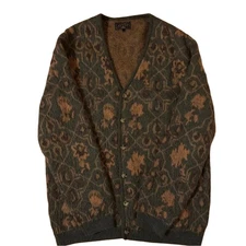 BEAMS PLUS Botanical Pattern Mohair Cardigan Size L Japan Casual