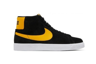 Nike SB ZOOM BLAZER MID Black University Gold Black 864349-009 (854) Men's Shoes