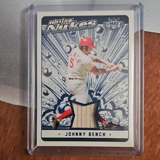 2025 Leaf Lumber Hitting Nukes Johnny Bench #HN-10 Dark Blue /7 Insert MEM