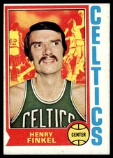 1974-75 Topps Card Basketball Henry Finkel Boston Celtics #118 EX-MT