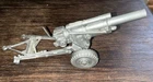 Marx Battleground Silver Firing Howitzer Hard Plastic Vtg 1960s Playset Gun