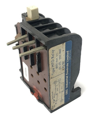 GEC MTO Relais FLC 0,22-0,33Amp Thermo Überlastschütz Relais 0,22Amp-0,33Amp