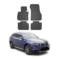 Omac Gummi FußMatten FüR Bmw X1 F48 2015-2022 Automatten Gummi Tpe Schwarz 4Tlg