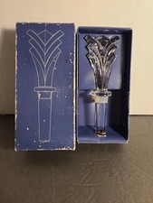 Bouchon de bouteille vintage Towle Sydney plein plomb cristal neuf-boîte ouverte fabriqué en Autriche