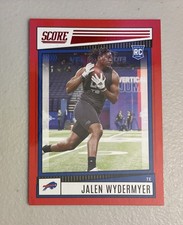 2022 Panini Score Red Jalen Wydermyer Rookie Football Card #370. rookie card picture