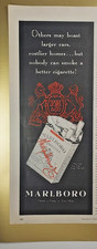 1958 Marlboro Cigarettes Vintage Magazine Print Ad Philip Morris Full Page