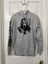 Ghost Face Pullover Sweater with Pocket and Hood