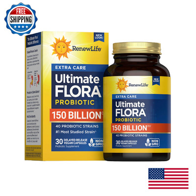 Renew Life Ultimate Flora Ultimate Care Probiotic 150 Billion 30 Capsules