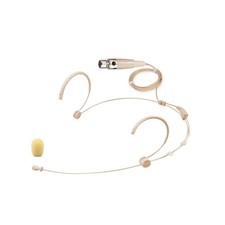 Beige Headset Microphone fits Shure Wireless Bodypack Transmitter Mini 4 Pin XLR