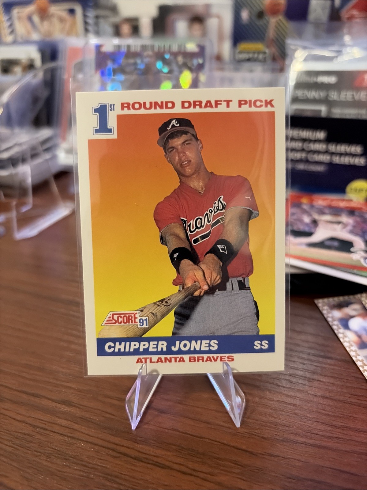 1991 Score - Chipper Jones #671 (RC)