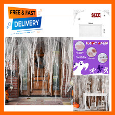 Halloween Creepy Cloth Large White Gauze Spooky Decor 196x39 Inches for Haunted