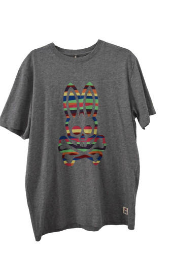 Psycho Bunny Men's Crew Neck  Heather Grey Size 7 $50 T-Shirt