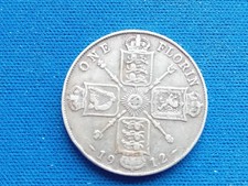 GREAT BRITAIN , GEORGE V , .925 SILVER , 1912 , florin/two shilling