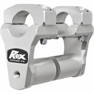 Rox Speed FX 1RP2PPS10A 2in. Pivoting Risers for 1-1/8in. Handlebars-Matte