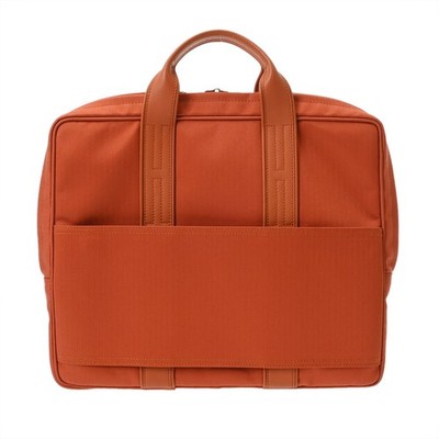 Hermes Unisex Akapulco Bag Orange Toile Chevrons Veau Graine Used