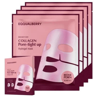 Eqqualberry Collagen Pore-Tightening Up Mask, 4 Stück