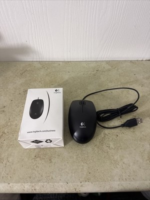 Logitech B100 Optical USB Mouse Black 910-001439 New M-U0026