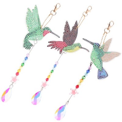  1 Set Diamant Zeichnung Sonnenfänger DIY Set Vogel Sonnenfänger DIY Set