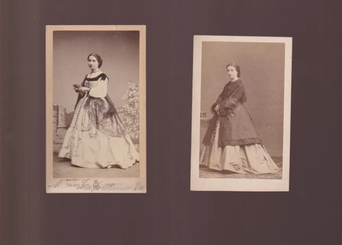 RARE Victoria LAFONTAINE 2 Original Photographs 11*6 DISDERI