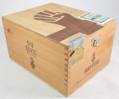 Viva Republica Rapture Revel Handmade Wooden Cigar Box, Empty