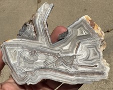 Crazy Lace Agate Thick Cut Lapidary Slab Slice Rough Specimen 0.20 lb
