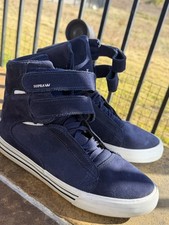 Supra TK Society Dark Blue / White Mens Size 8.5 Navy