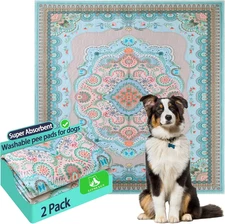 Washable Pee Pads for Dogs, 36"x41" 2 Pack Reusable Puppy Pads Pet Training Pads